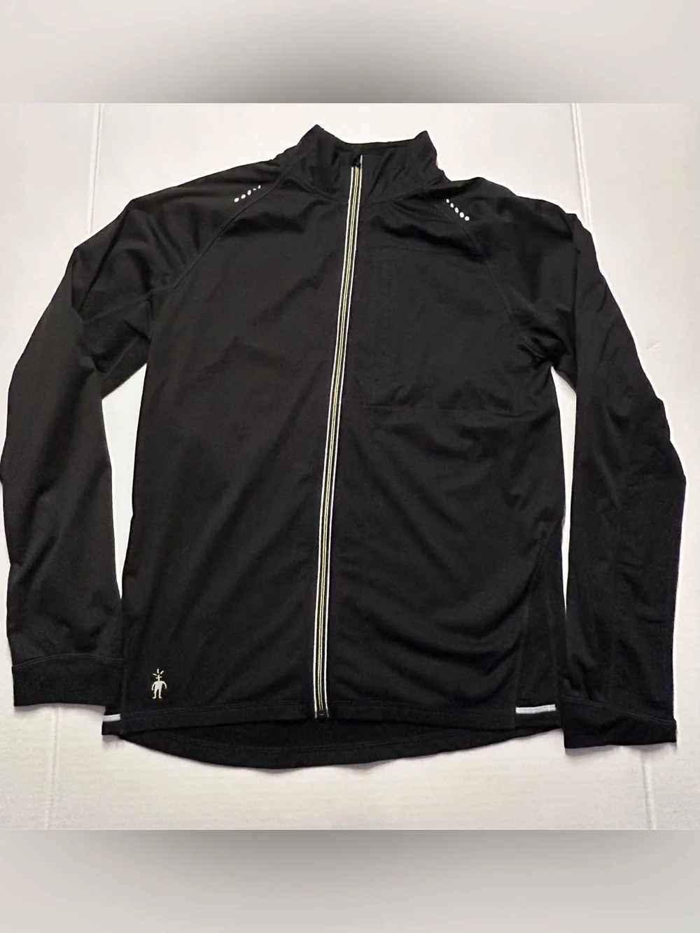 Men’s Smartwool PhD Run Divide Full-Zip Jacket Black Size Medium